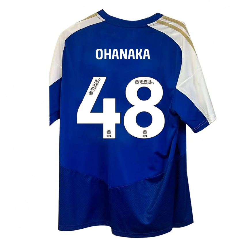 Danxen Herren Santino Ohanaka #48 Blau Weiß Gold Auswärtstrikot Trikot 2025/26 T-Shirt Schweiz