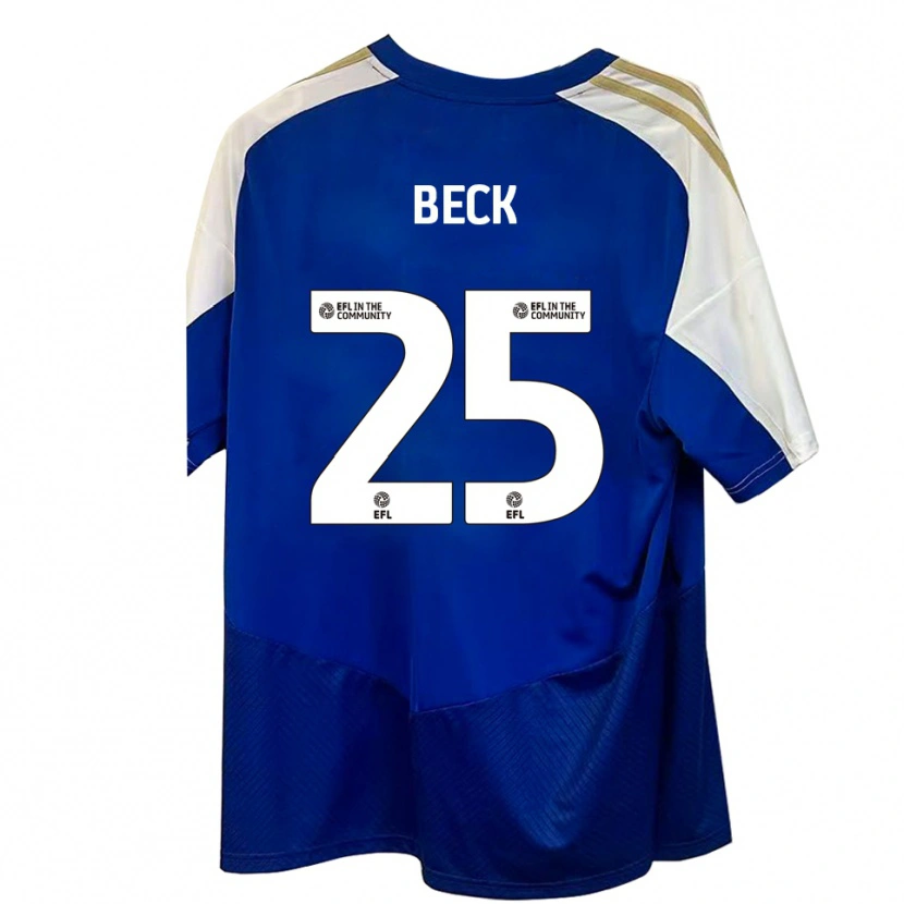 Danxen Herren Steph Beck #25 Blau Weiß Gold Auswärtstrikot Trikot 2025/26 T-Shirt Schweiz