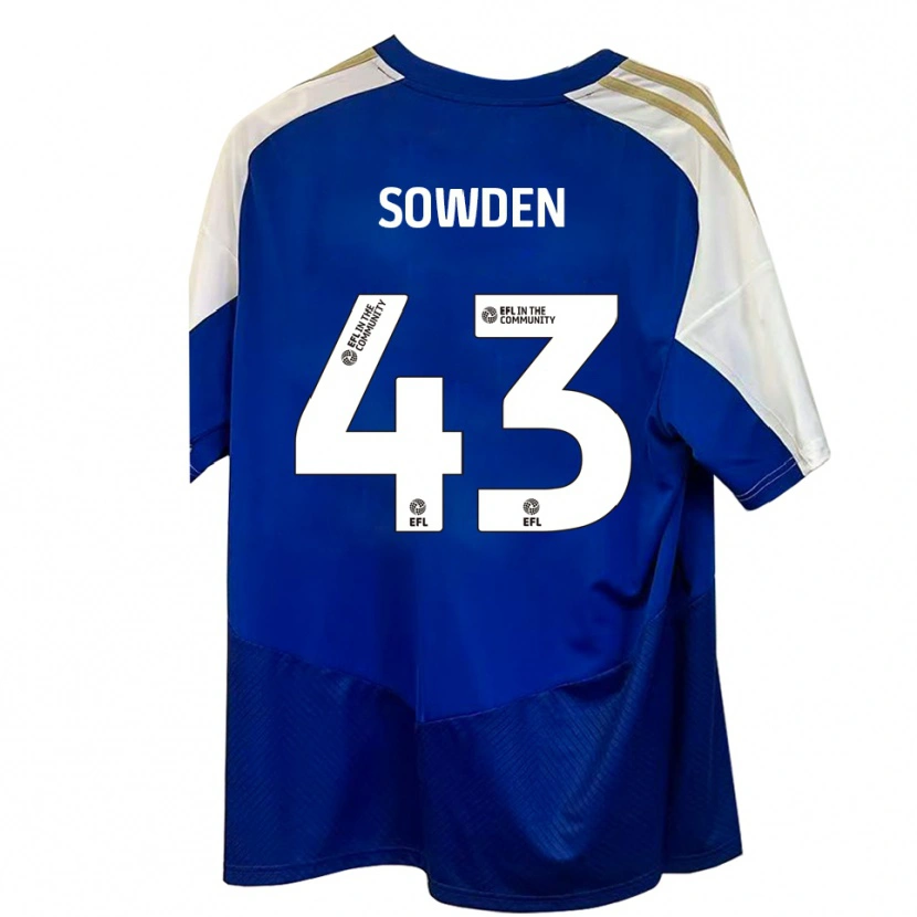 Danxen Herren Andrew Sowden #43 Blau Weiß Gold Auswärtstrikot Trikot 2025/26 T-Shirt Schweiz