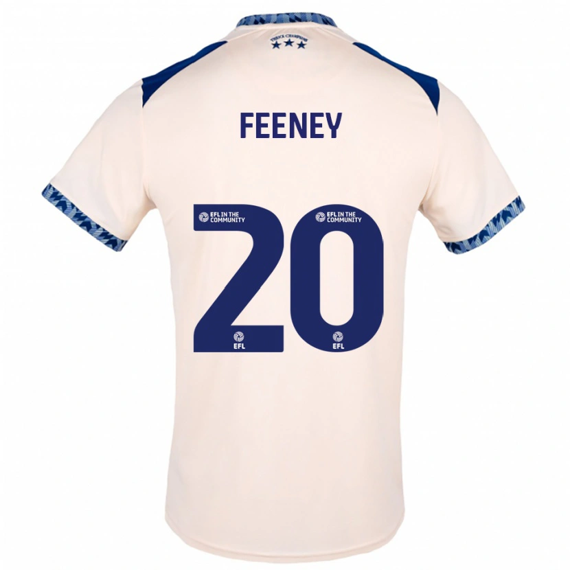 Danxen Herren Josh Feeney #20 Creme Marine Auswärtstrikot Trikot 2025/26 T-Shirt Schweiz