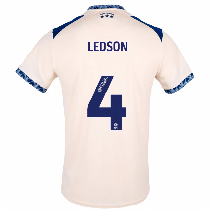 Danxen Herren Ryan Ledson #4 Creme Marine Auswärtstrikot Trikot 2025/26 T-Shirt Schweiz