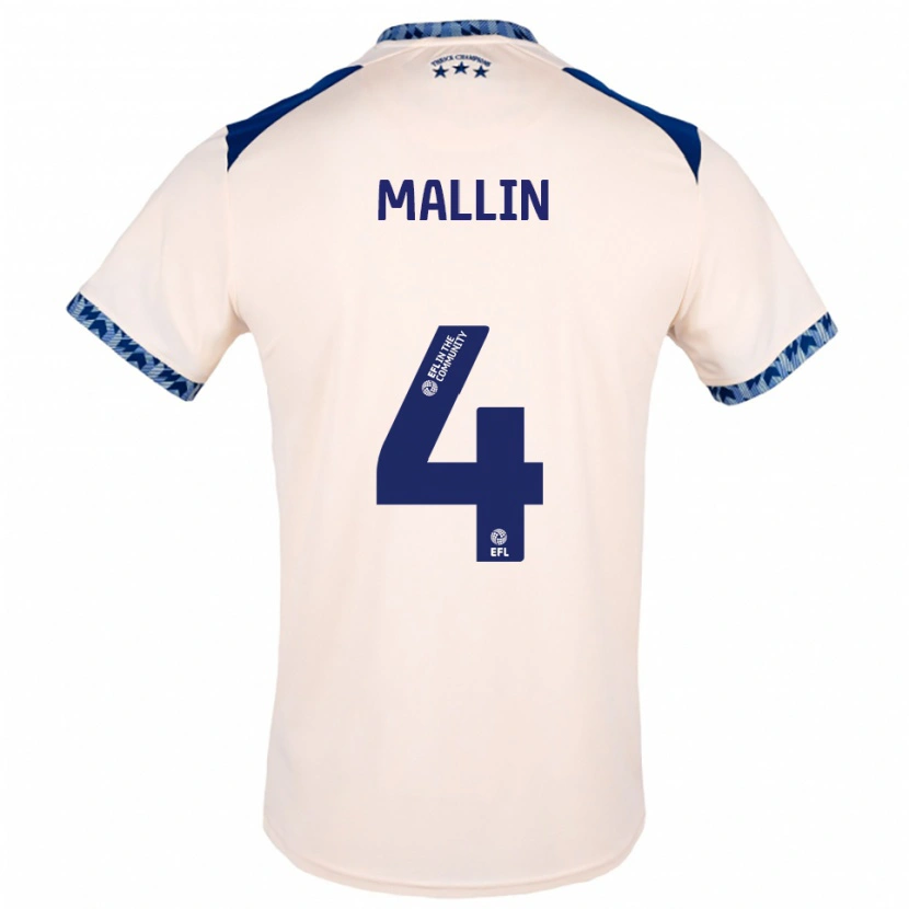 Danxen Herren Kate Mallin #4 Creme Marine Auswärtstrikot Trikot 2025/26 T-Shirt Schweiz