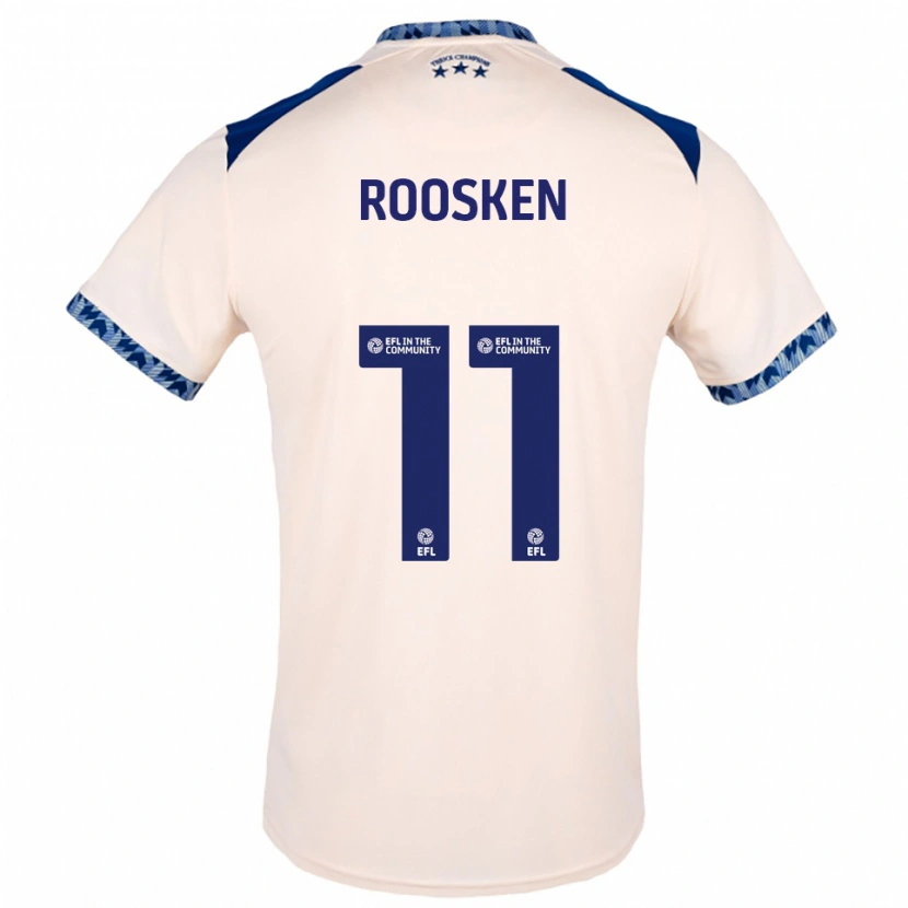 Danxen Herren Ruben Roosken #11 Creme Marine Auswärtstrikot Trikot 2025/26 T-Shirt Schweiz