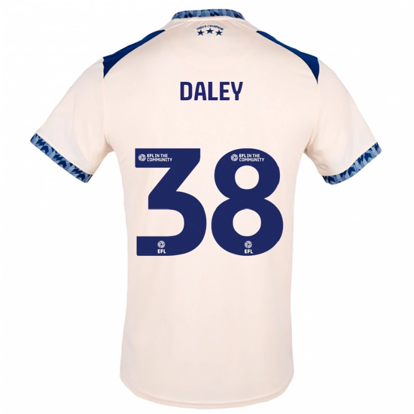 Danxen Herren Luke Daley #38 Creme Marine Auswärtstrikot Trikot 2025/26 T-Shirt Schweiz