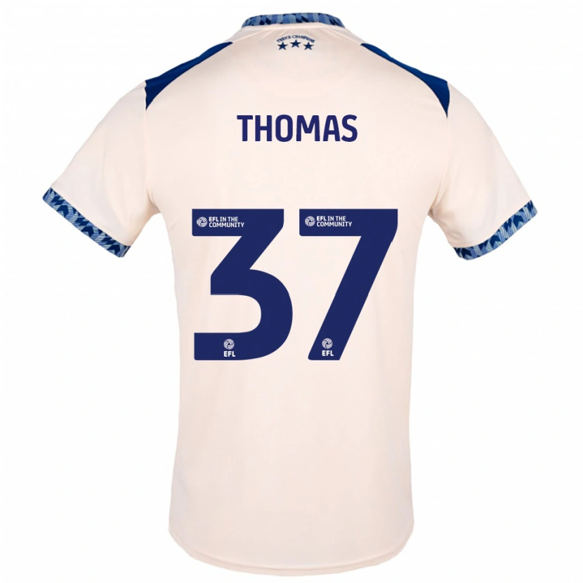 Danxen Herren Peter Thomas #37 Creme Marine Auswärtstrikot Trikot 2025/26 T-Shirt Schweiz