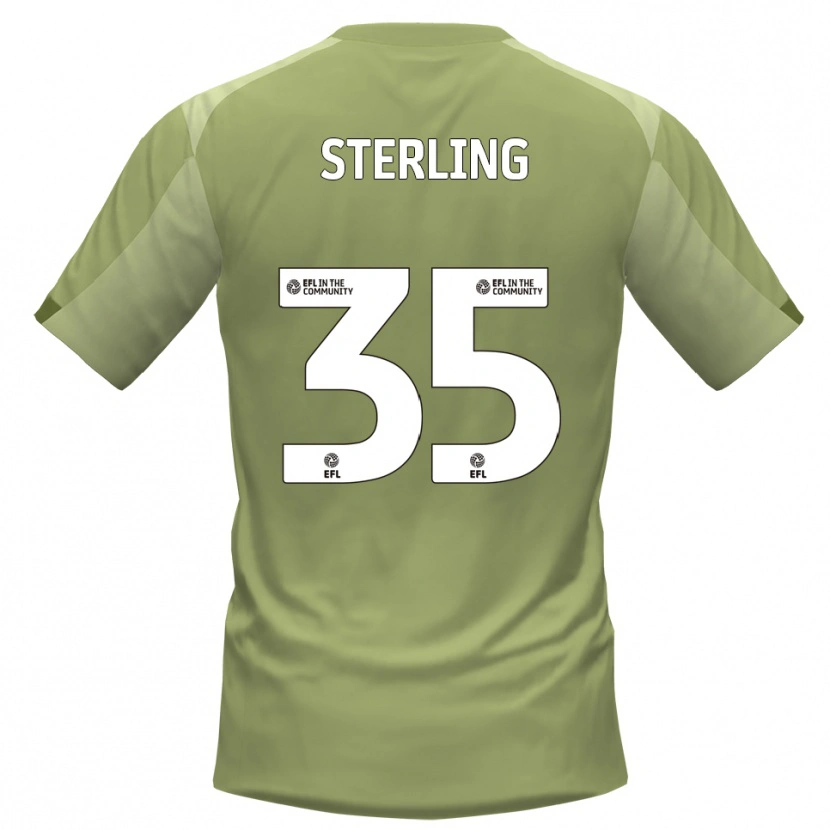 Danxen Herren Aaron Sterling #35 Salbei Champagner Auswärtstrikot Trikot 2025/26 T-Shirt Schweiz