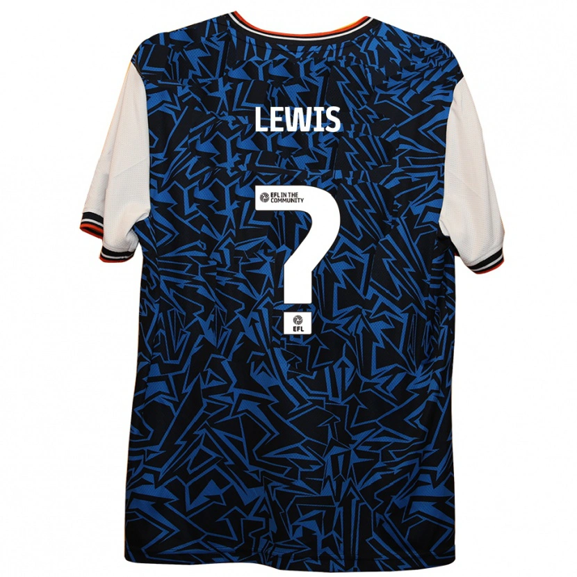 Danxen Herren Millar Matthews-Lewis #0 Blau Schwarz Weiß Auswärtstrikot Trikot 2025/26 T-Shirt Schweiz