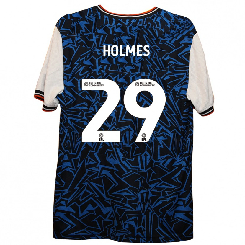 Danxen Herren Tom Holmes #29 Blau Schwarz Weiß Auswärtstrikot Trikot 2025/26 T-Shirt Schweiz