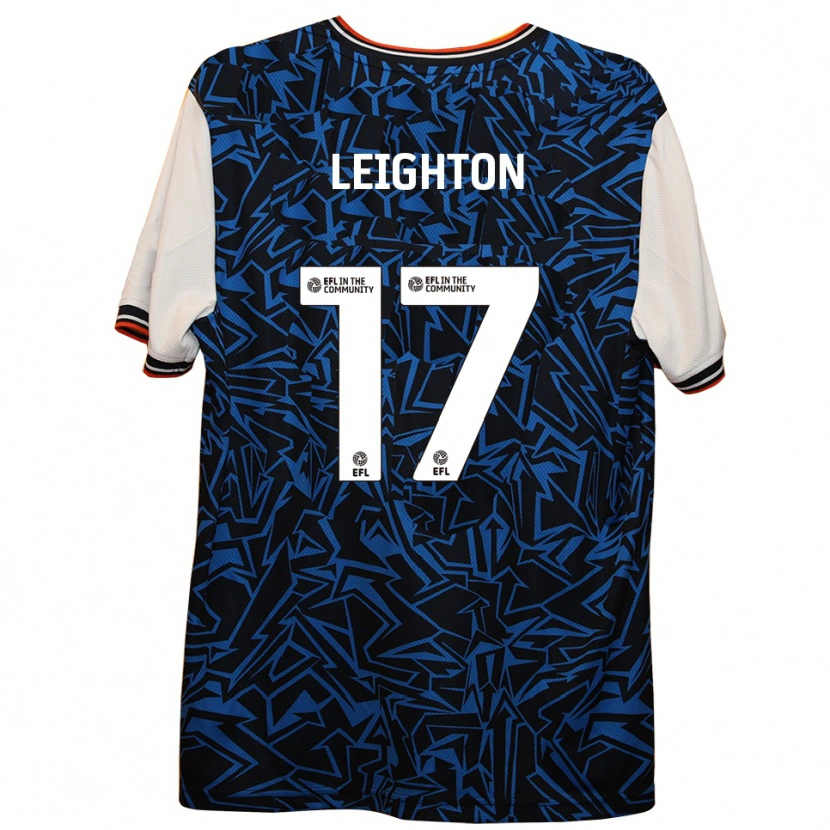 Danxen Herren Amber Leighton #17 Blau Schwarz Weiß Auswärtstrikot Trikot 2025/26 T-Shirt Schweiz