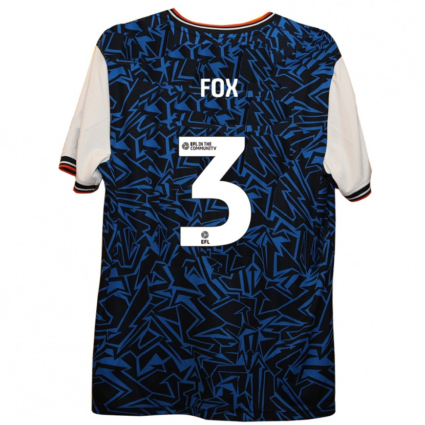 Danxen Herren Harry Fox #3 Blau Schwarz Weiß Auswärtstrikot Trikot 2025/26 T-Shirt Schweiz