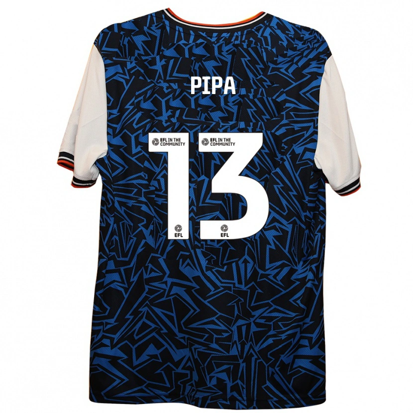Danxen Herren Oliver Pipa #13 Blau Schwarz Weiß Auswärtstrikot Trikot 2025/26 T-Shirt Schweiz