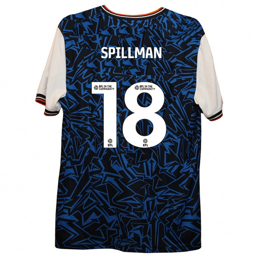 Danxen Herren Gabriella Spillman #18 Blau Schwarz Weiß Auswärtstrikot Trikot 2025/26 T-Shirt Schweiz