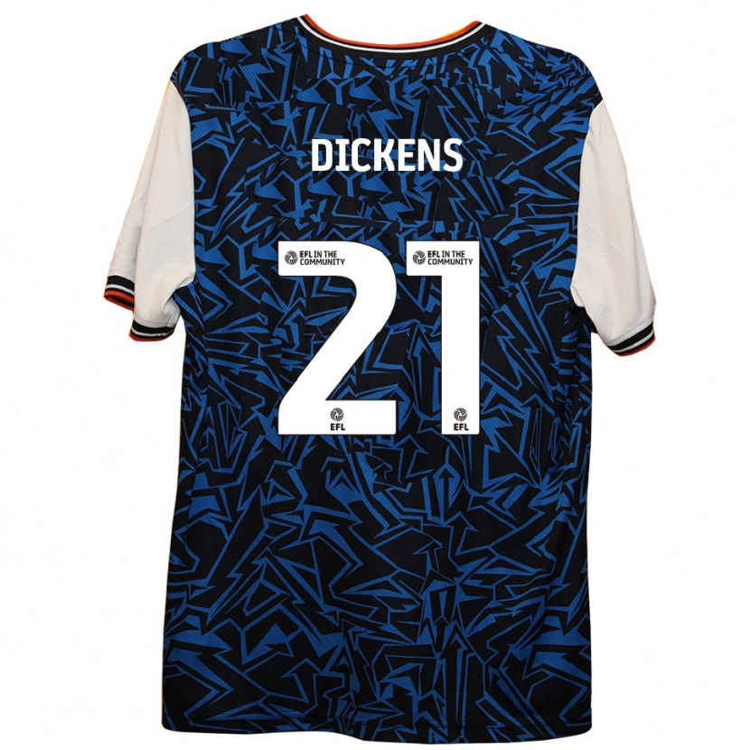 Danxen Herren Andie Dickens #21 Blau Schwarz Weiß Auswärtstrikot Trikot 2025/26 T-Shirt Schweiz