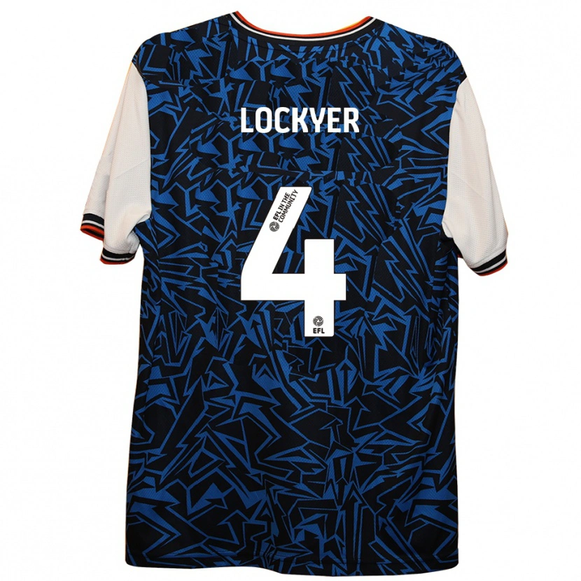 Danxen Herren Tom Lockyer #4 Blau Schwarz Weiß Auswärtstrikot Trikot 2025/26 T-Shirt Schweiz