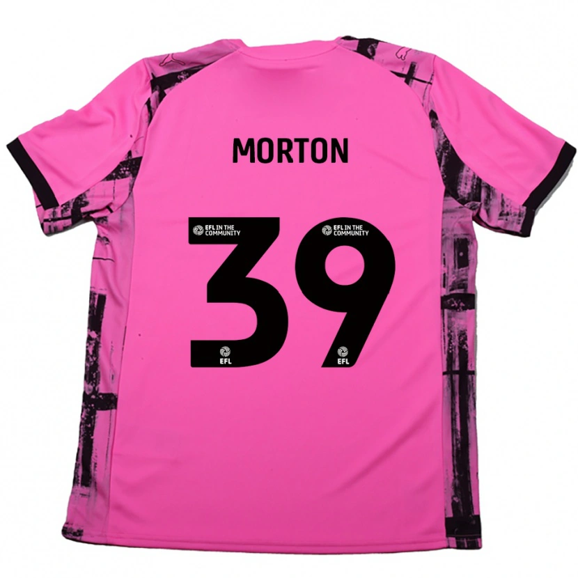 Danxen Herren Callum Morton #39 Rosenrot Schwarz Auswärtstrikot Trikot 2025/26 T-Shirt Schweiz