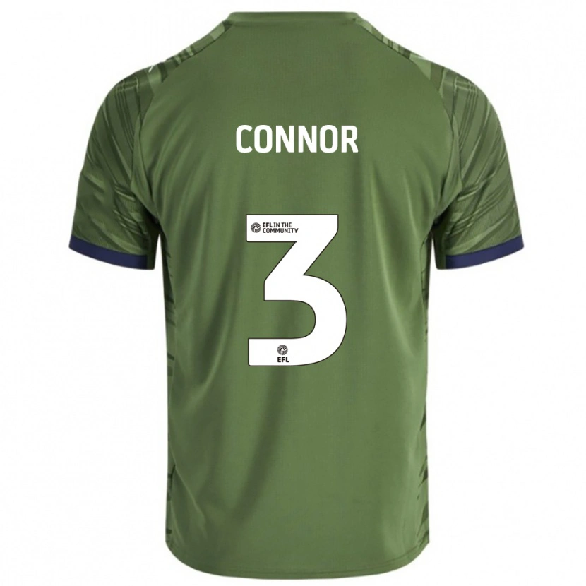 Danxen Herren Niamh Connor #3 Grün Weiß Auswärtstrikot Trikot 2025/26 T-Shirt Schweiz