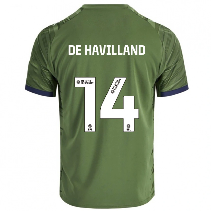 Danxen Herren Ryan De Havilland #14 Grün Weiß Auswärtstrikot Trikot 2025/26 T-Shirt Schweiz
