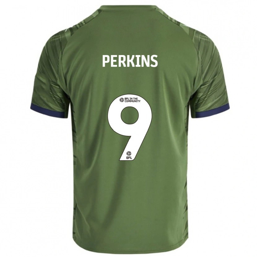 Danxen Herren Kier Perkins #9 Grün Weiß Auswärtstrikot Trikot 2025/26 T-Shirt Schweiz