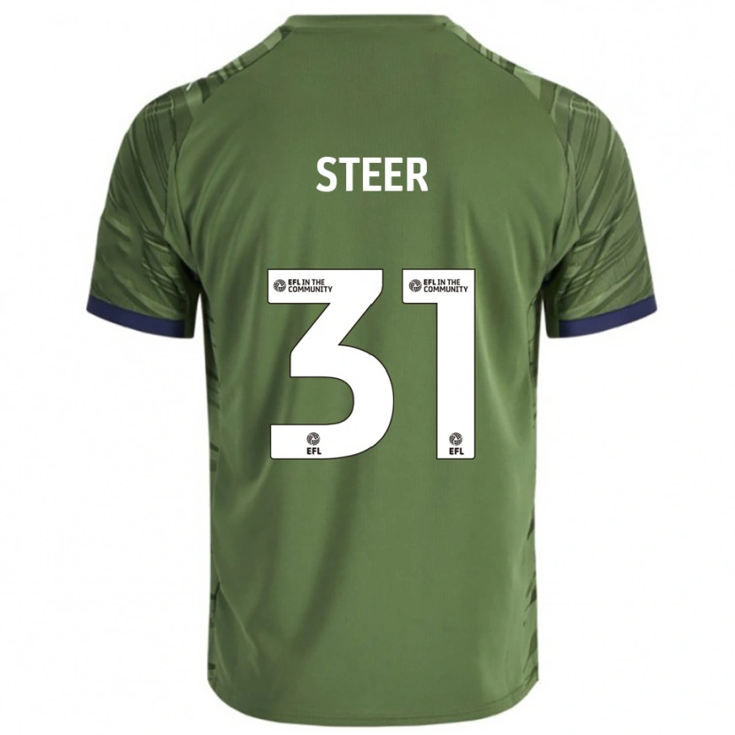 Danxen Herren Jed Steer #31 Grün Weiß Auswärtstrikot Trikot 2025/26 T-Shirt Schweiz
