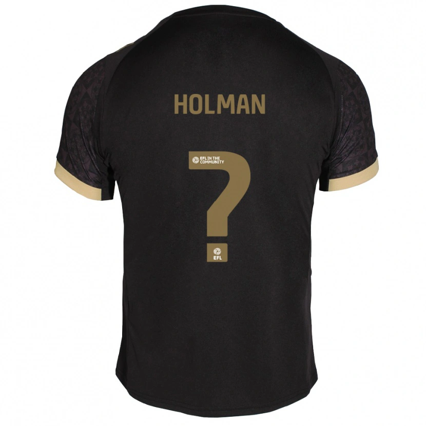 Danxen Herren Daniel Holman #0 Schwarz Gold Auswärtstrikot Trikot 2025/26 T-Shirt Schweiz
