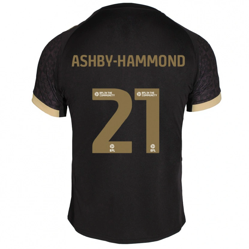 Danxen Herren Luca Ashby-Hammond #21 Schwarz Gold Auswärtstrikot Trikot 2025/26 T-Shirt Schweiz
