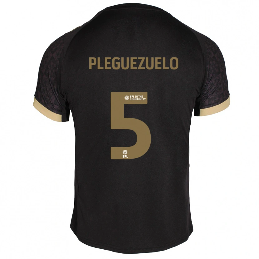 Danxen Herren Julio Pleguezuelo #5 Schwarz Gold Auswärtstrikot Trikot 2025/26 T-Shirt Schweiz