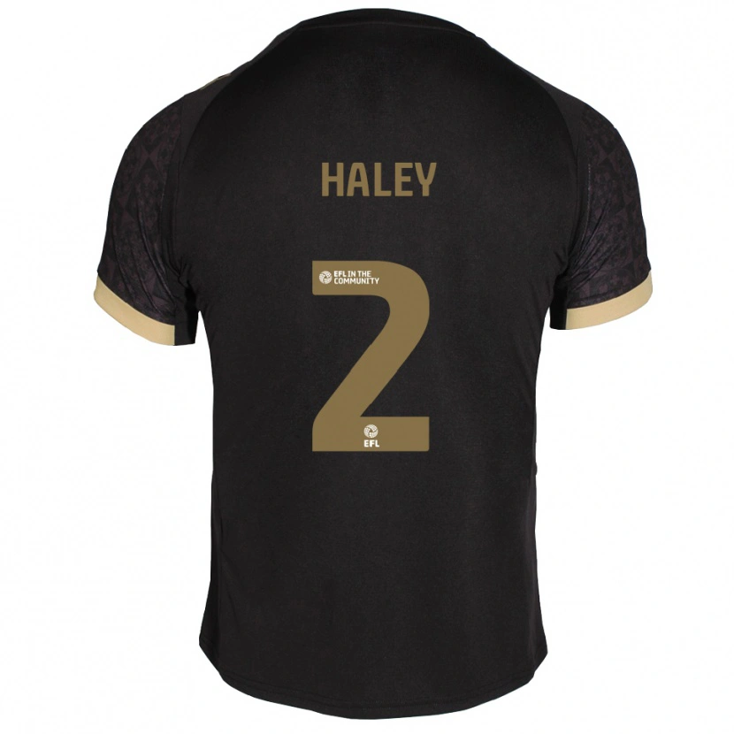 Danxen Herren Toby Haley #2 Schwarz Gold Auswärtstrikot Trikot 2025/26 T-Shirt Schweiz