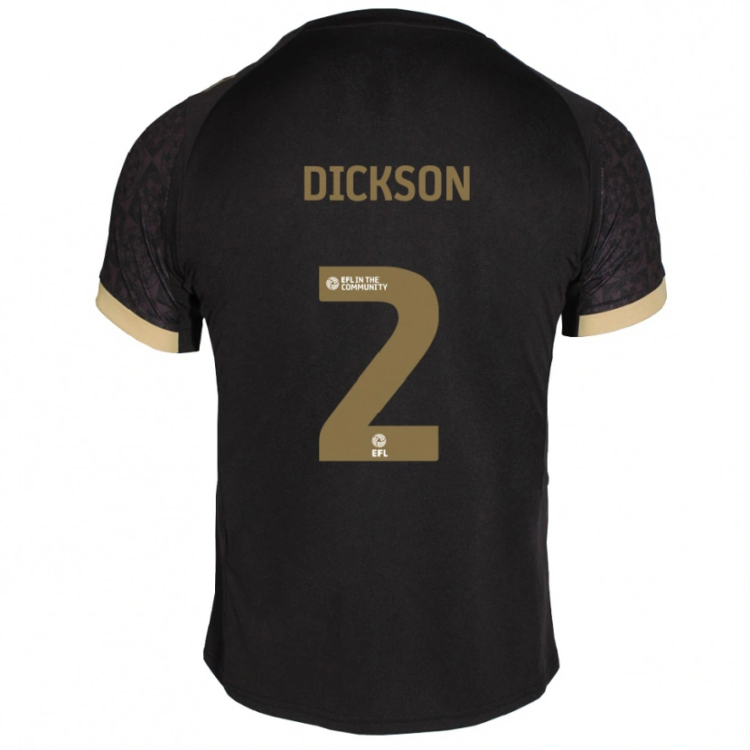 Danxen Herren Kathryn Dickson #2 Schwarz Gold Auswärtstrikot Trikot 2025/26 T-Shirt Schweiz