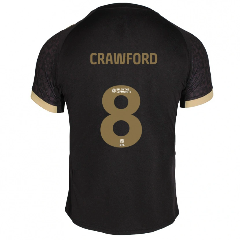 Danxen Herren Imy Crawford #8 Schwarz Gold Auswärtstrikot Trikot 2025/26 T-Shirt Schweiz