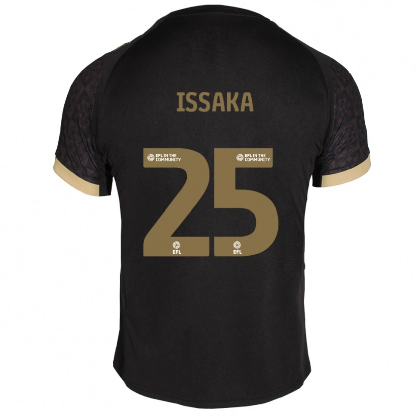 Danxen Herren Freddie Issaka #25 Schwarz Gold Auswärtstrikot Trikot 2025/26 T-Shirt Schweiz