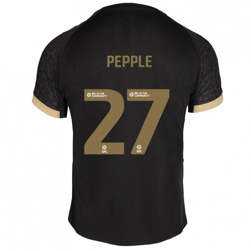 Danxen Herren Aribim Pepple #27 Schwarz Gold Auswärtstrikot Trikot 2025/26 T-Shirt Schweiz
