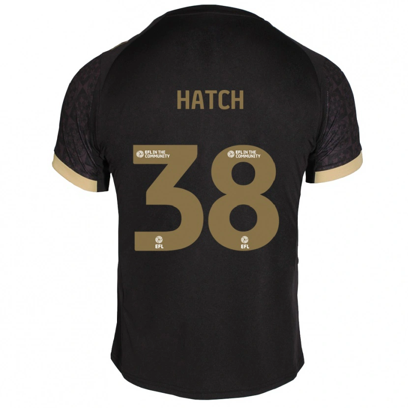 Danxen Herren Joseph Hatch #38 Schwarz Gold Auswärtstrikot Trikot 2025/26 T-Shirt Schweiz