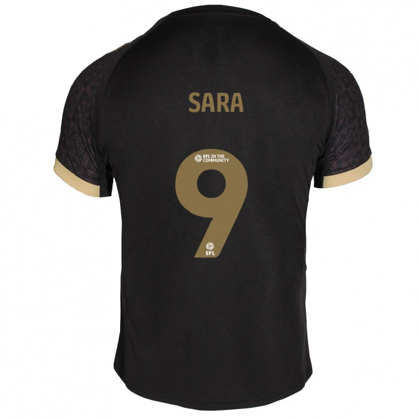 Danxen Herren Ellie Sara #9 Schwarz Gold Auswärtstrikot Trikot 2025/26 T-Shirt Schweiz