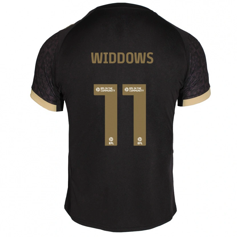 Danxen Herren Jade Widdows #11 Schwarz Gold Auswärtstrikot Trikot 2025/26 T-Shirt Schweiz