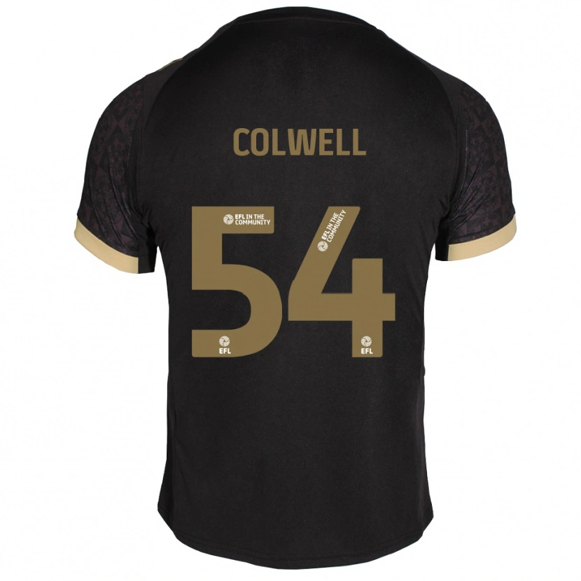 Danxen Herren Lewis Colwell #54 Schwarz Gold Auswärtstrikot Trikot 2025/26 T-Shirt Schweiz