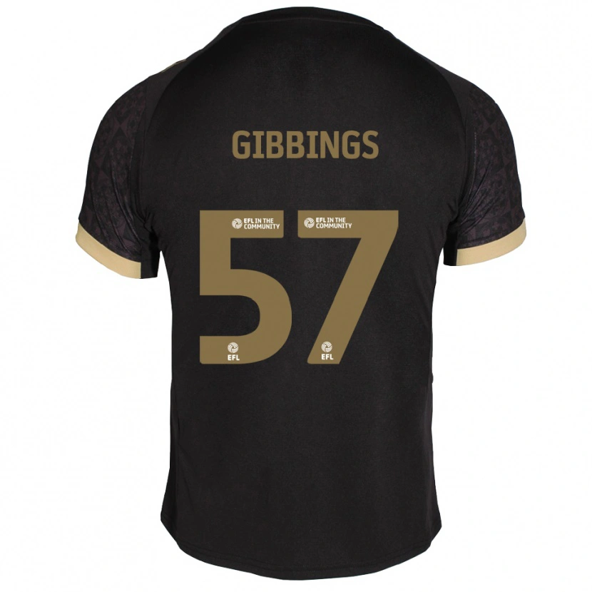 Danxen Herren Cole Gibbings #57 Schwarz Gold Auswärtstrikot Trikot 2025/26 T-Shirt Schweiz