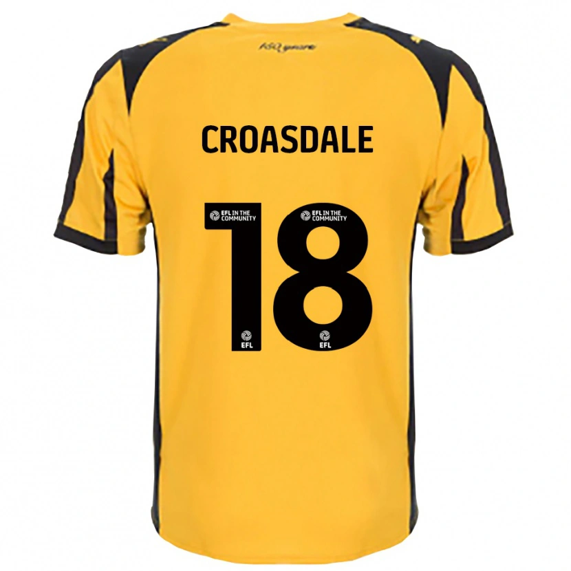 Danxen Herren Ryan Croasdale #18 Orange Schwarz Auswärtstrikot Trikot 2025/26 T-Shirt Schweiz