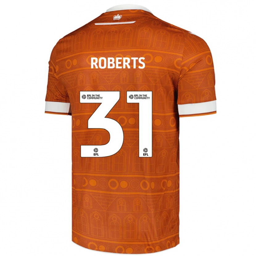 Danxen Herren Bethan Roberts #31 Orange Weiß Auswärtstrikot Trikot 2025/26 T-Shirt Schweiz