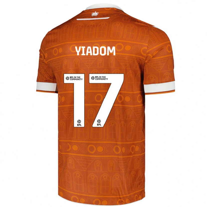 Danxen Herren Andy Yiadom #17 Orange Weiß Auswärtstrikot Trikot 2025/26 T-Shirt Schweiz
