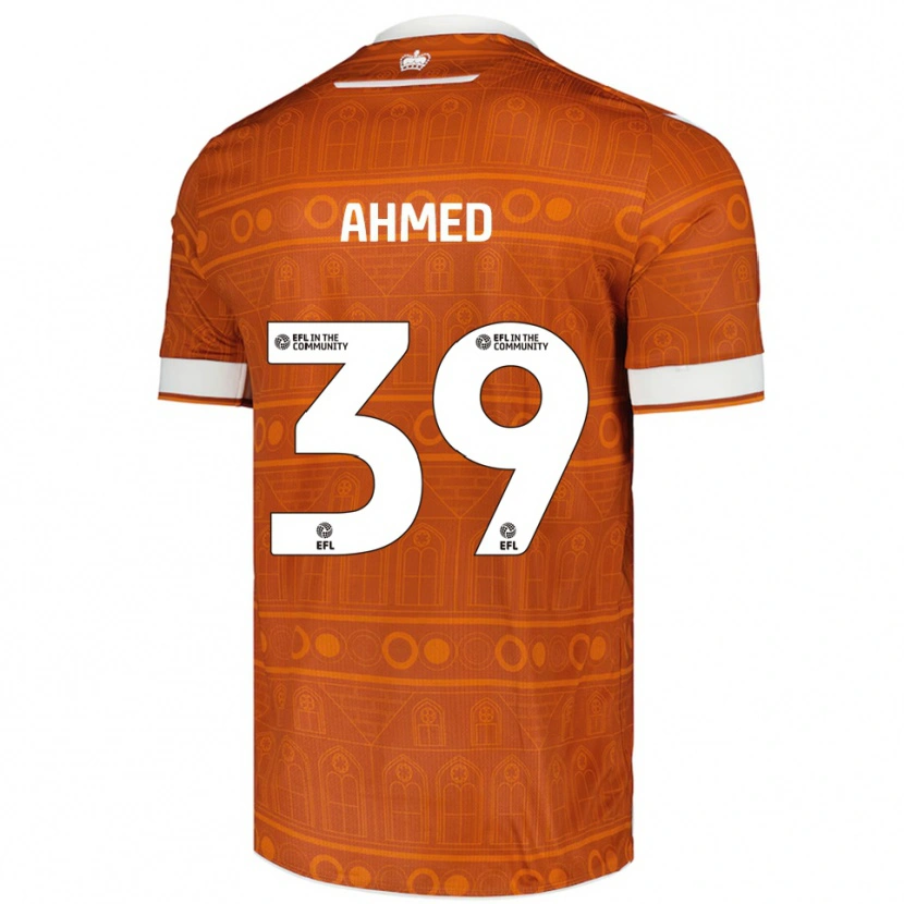 Danxen Herren Ashqar Ahmed #39 Orange Weiß Auswärtstrikot Trikot 2025/26 T-Shirt Schweiz