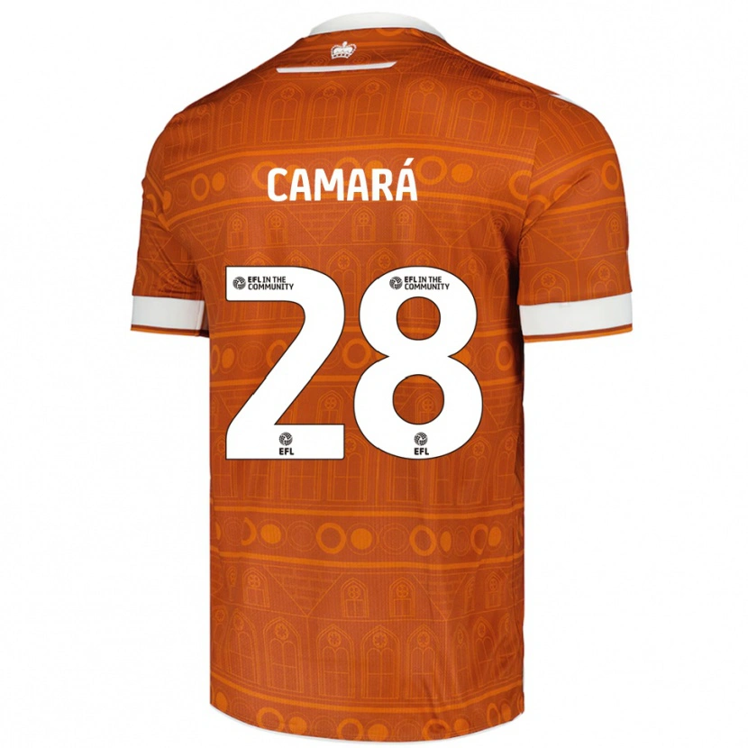 Danxen Herren Mamadi Camará #28 Orange Weiß Auswärtstrikot Trikot 2025/26 T-Shirt Schweiz
