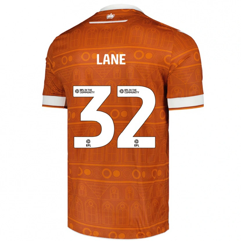 Danxen Herren Paddy Lane #32 Orange Weiß Auswärtstrikot Trikot 2025/26 T-Shirt Schweiz