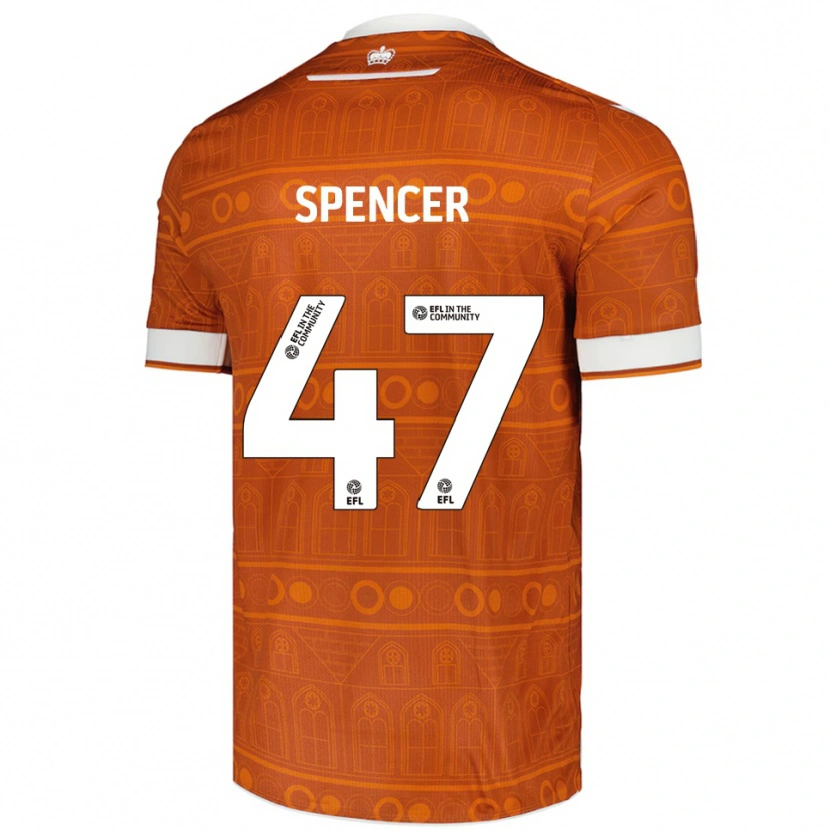 Danxen Herren Shay Spencer #47 Orange Weiß Auswärtstrikot Trikot 2025/26 T-Shirt Schweiz