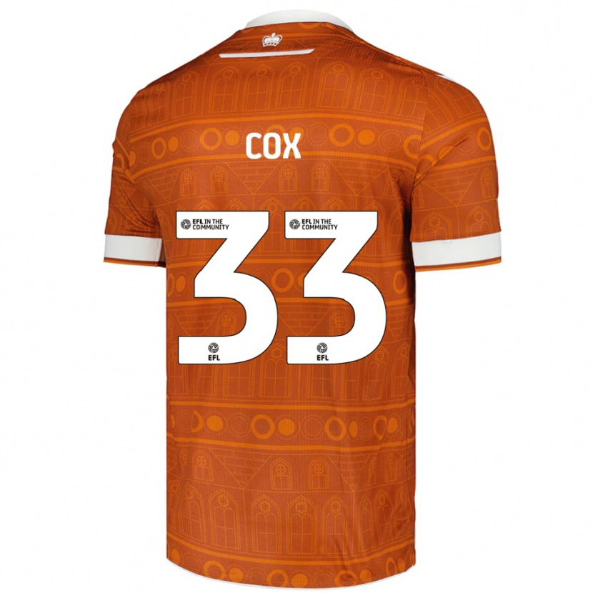 Danxen Herren Bella Cox #33 Orange Weiß Auswärtstrikot Trikot 2025/26 T-Shirt Schweiz