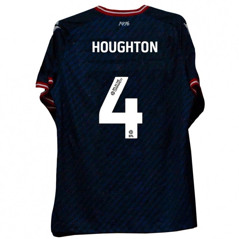 Danxen Herren Jordan Houghton #4 Marine Rot Auswärtstrikot Trikot 2025/26 T-Shirt Schweiz