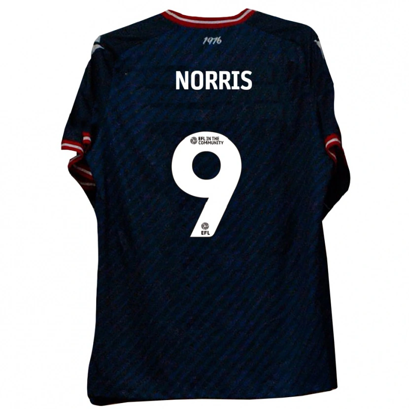 Danxen Herren Frank Norris #9 Marine Rot Auswärtstrikot Trikot 2025/26 T-Shirt Schweiz