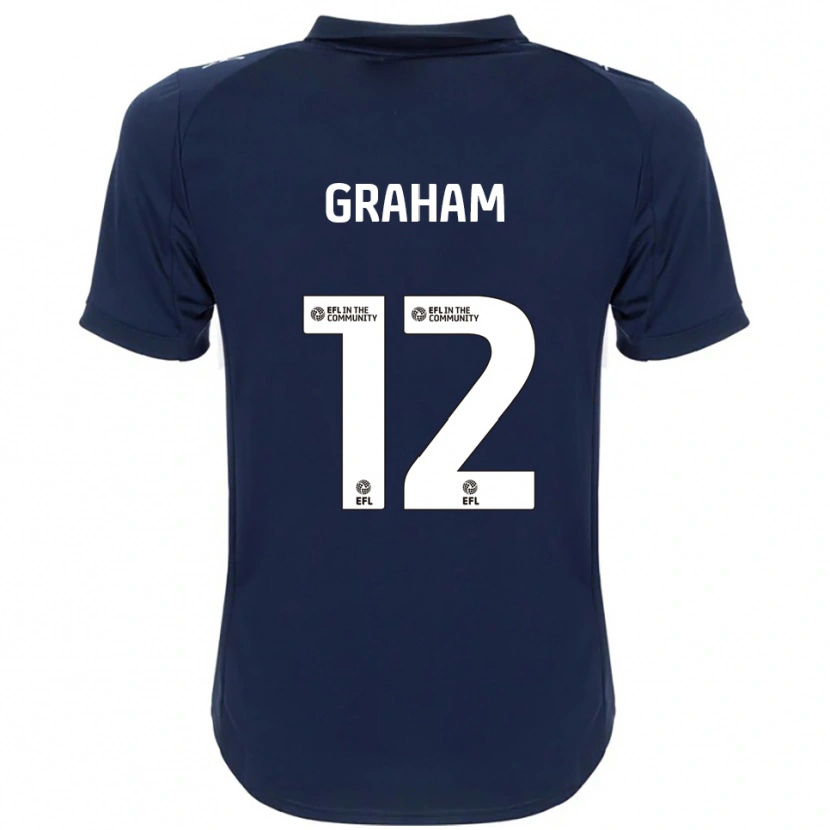 Danxen Herren Leo Graham #12 Marine Weiß Auswärtstrikot Trikot 2025/26 T-Shirt Schweiz