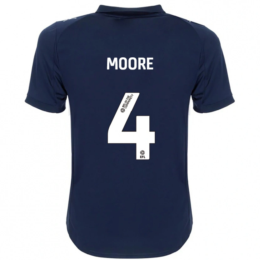 Danxen Herren Abbie Moore #4 Marine Weiß Auswärtstrikot Trikot 2025/26 T-Shirt Schweiz
