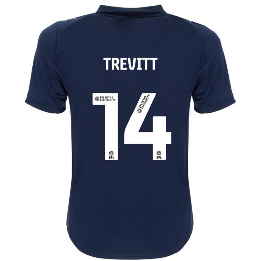 Danxen Herren Ryan Trevitt #14 Marine Weiß Auswärtstrikot Trikot 2025/26 T-Shirt Schweiz