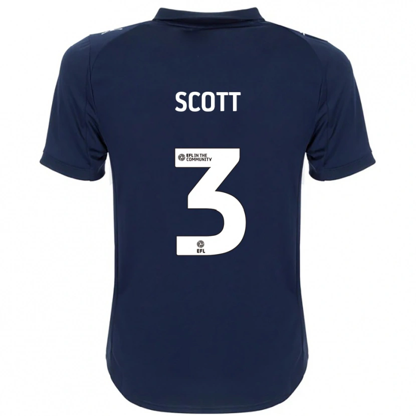 Danxen Herren Holly Scott #3 Marine Weiß Auswärtstrikot Trikot 2025/26 T-Shirt Schweiz